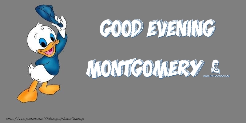 Greetings Cards for Good evening - Animation | Good Evening Montgomery